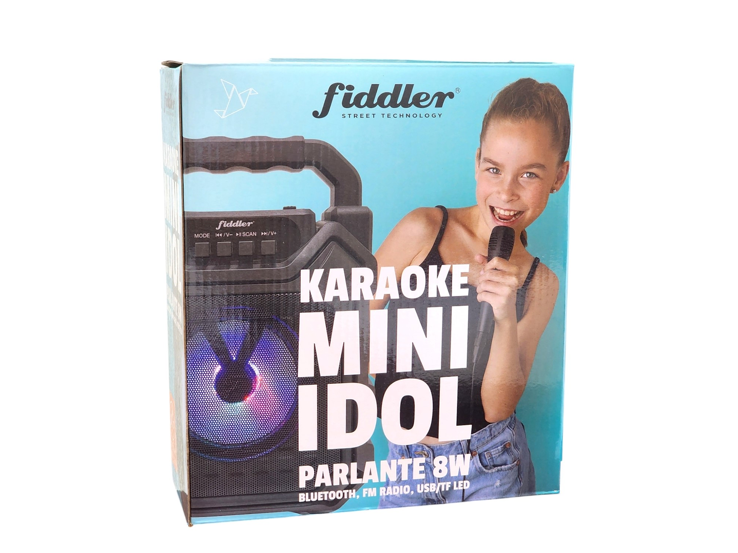 Parlante Karaoke Mini Idol 8W Bluetooth FM Radio USB Fiddler 7