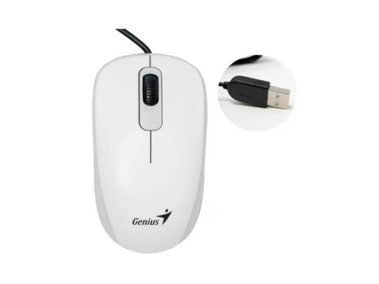 Mouse Óptico USB DX-110 Genius 3 Botones Blanco 4