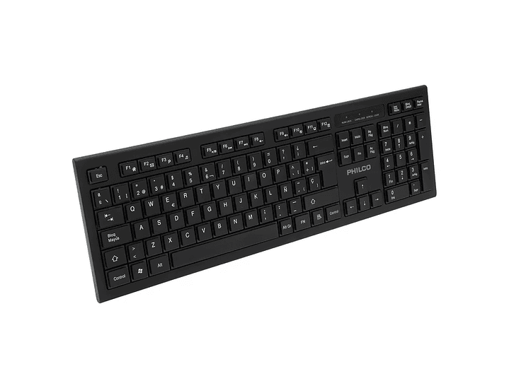 Teclado Inalámbrico 105 Teclas Negro Philco W601N 2