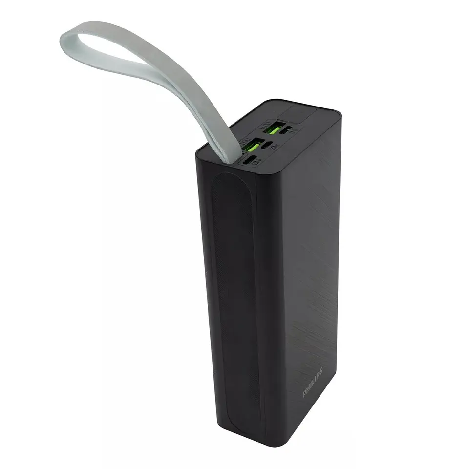 Power Bank 30000 Mah 22.5w Carga Rápida Philips USB-C 4
