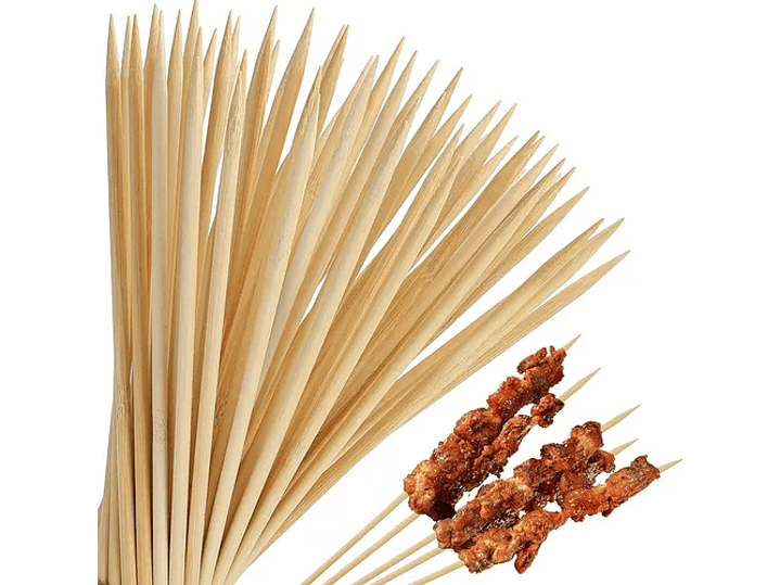 Palos Para Brochetas Anticuchos Pinchos 70cm 1