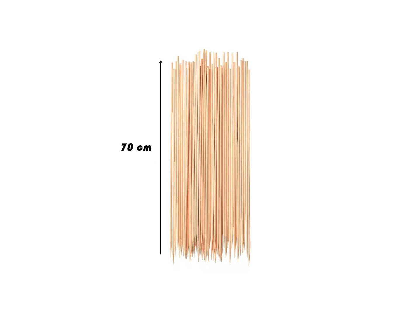 Palos Para Brochetas Anticuchos Pinchos 70cm 2