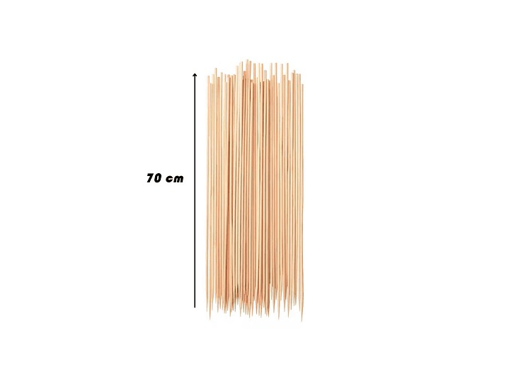 Palos Para Brochetas Anticuchos Pinchos 70cm 2