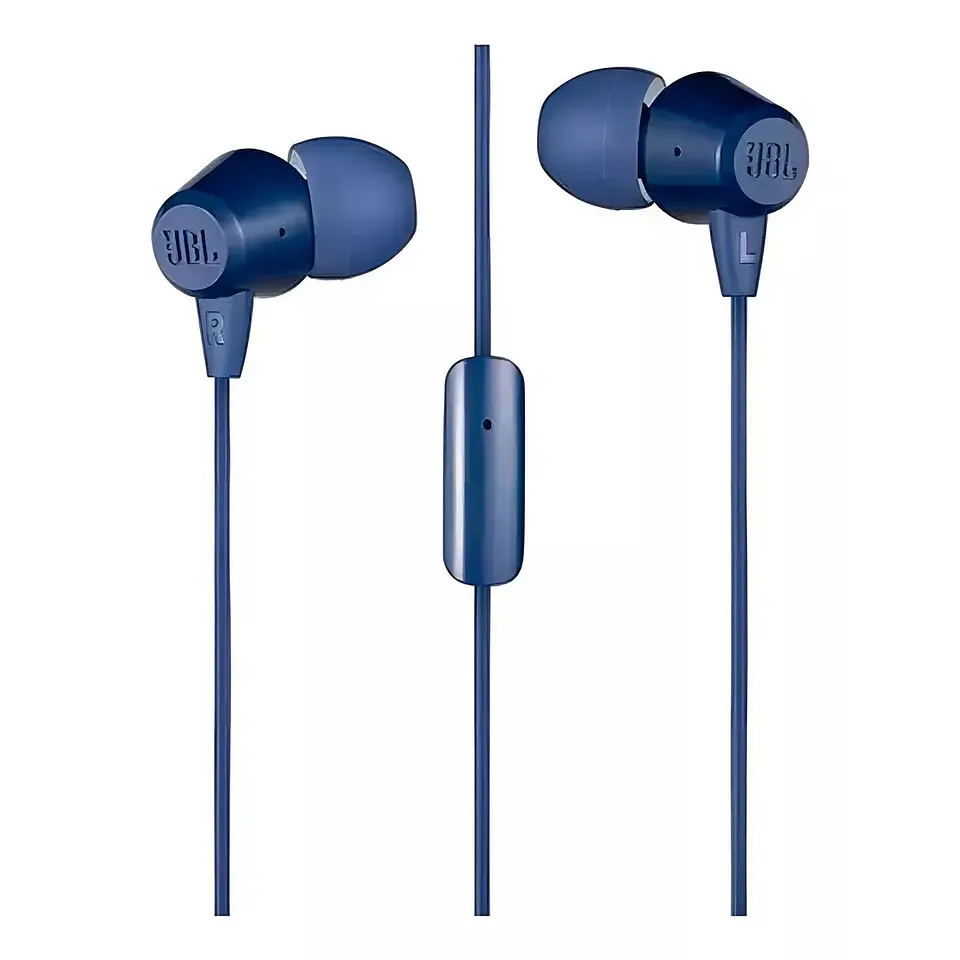 Audífonos In-Ear JBL C50HI 3.5 Mm Azul 4