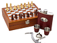 Set Juego Ajedrez Con Petaca 8oz (240ml) y Accesorios 10435 - Miniatura 1