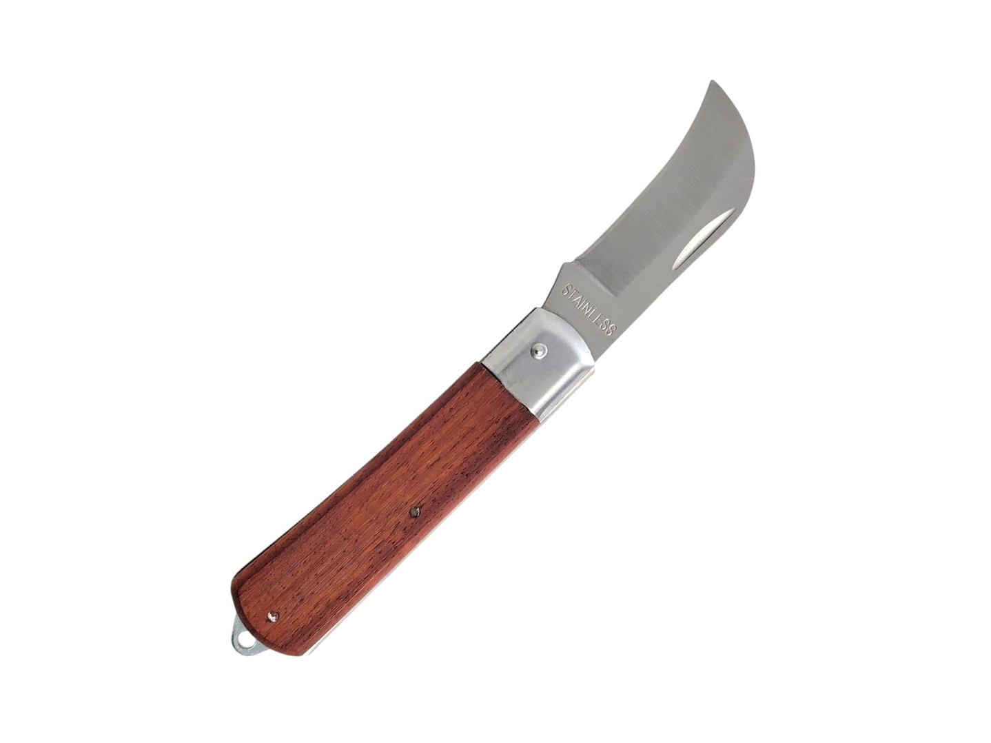 Cuchillo Navaja Cortapluma Curvo Mango Madera 13058 2