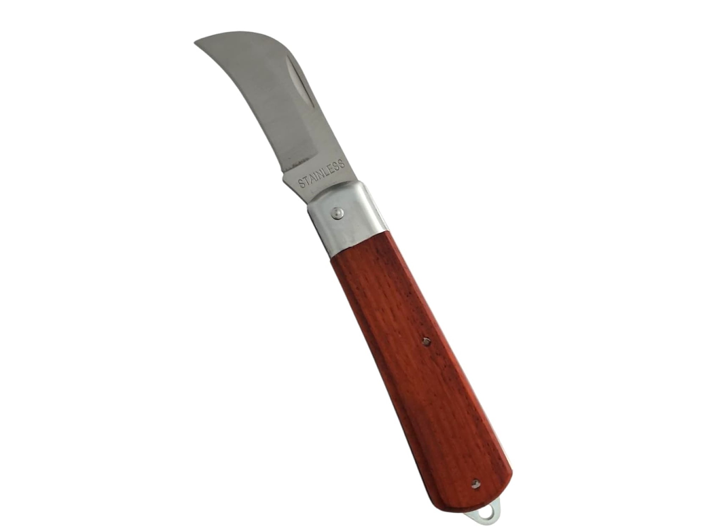 Cuchillo Navaja Cortapluma Curvo Mango Madera 13058 3