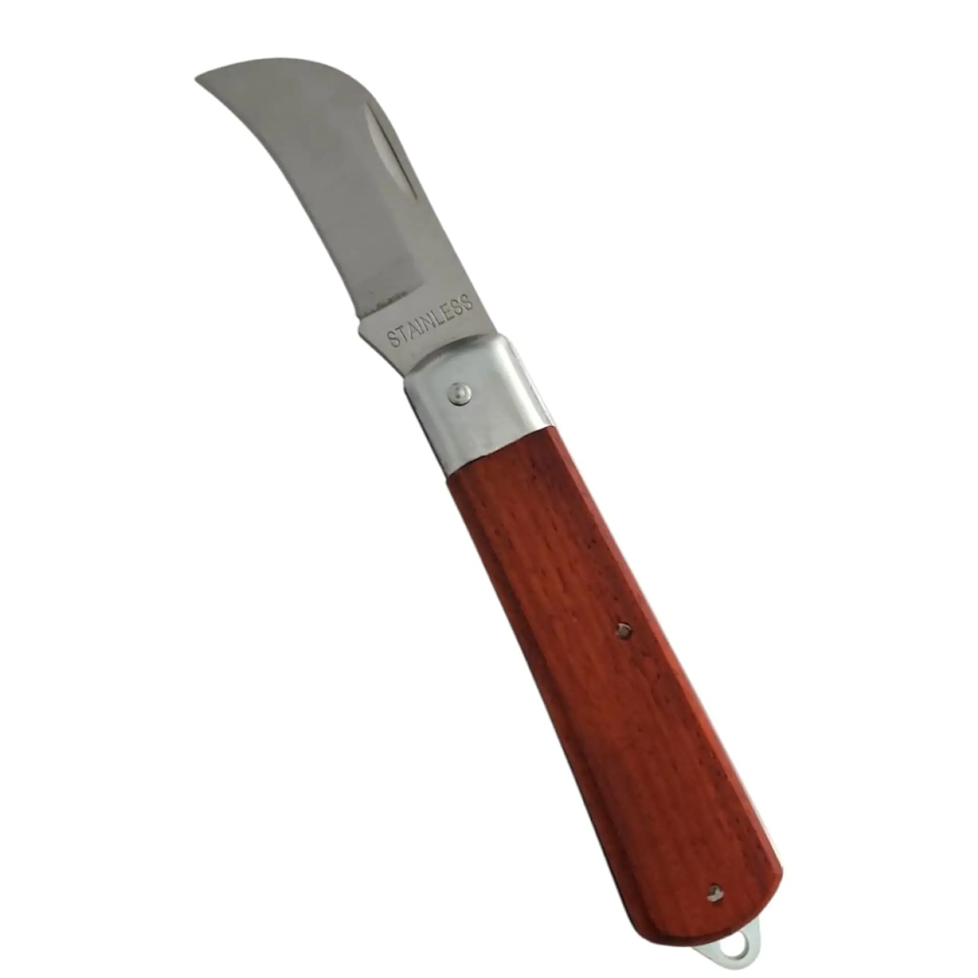 Cuchillo Navaja Cortapluma Curvo Mango Madera 13058 3