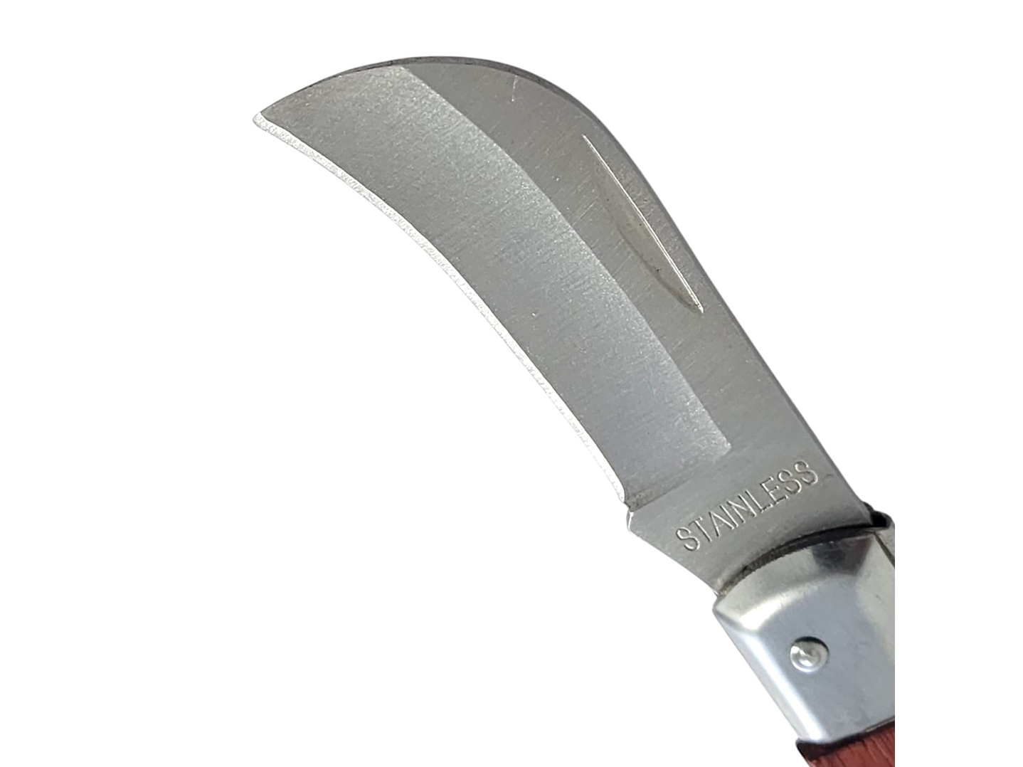 Cuchillo Navaja Cortapluma Curvo Mango Madera 13058 4