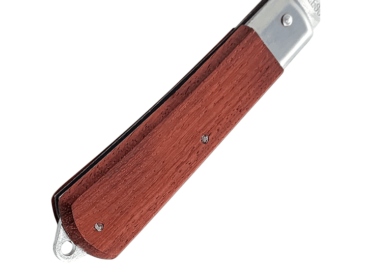 Cuchillo Navaja Cortapluma Curvo Mango Madera 13058 5