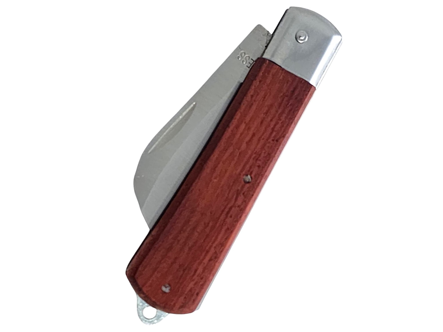 Cuchillo Navaja Cortapluma Curvo Mango Madera 13058 6