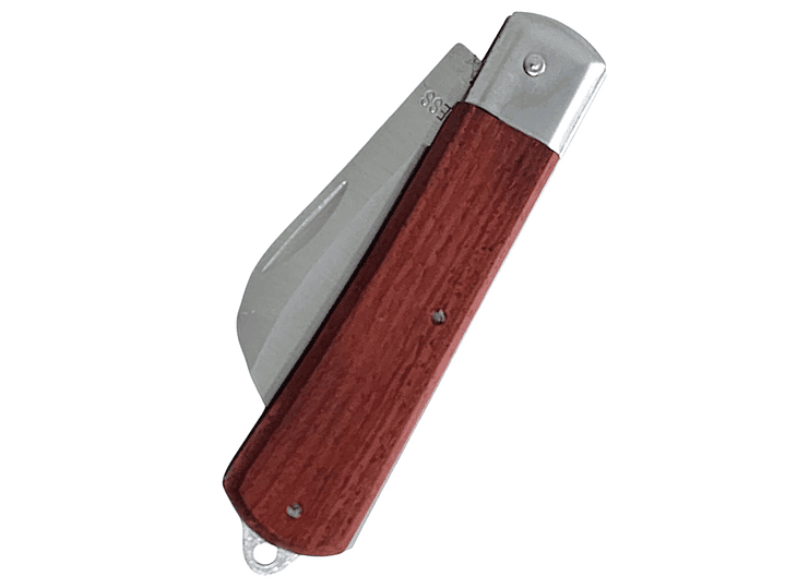 Cuchillo Navaja Cortapluma Curvo Mango Madera 13058 6