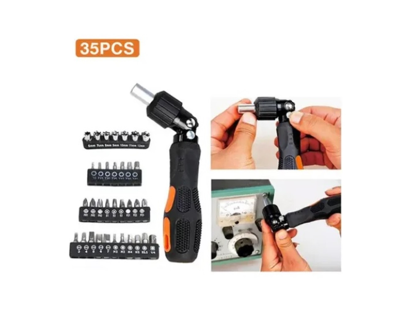 Set Destornillador Crique Flexible C/ Puntas 35 Pzas 13475 5