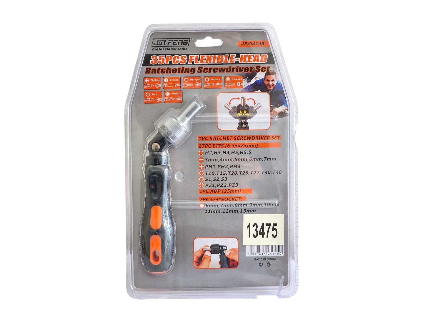 Set Destornillador Crique Flexible C/ Puntas 35 Pzas 13475 6