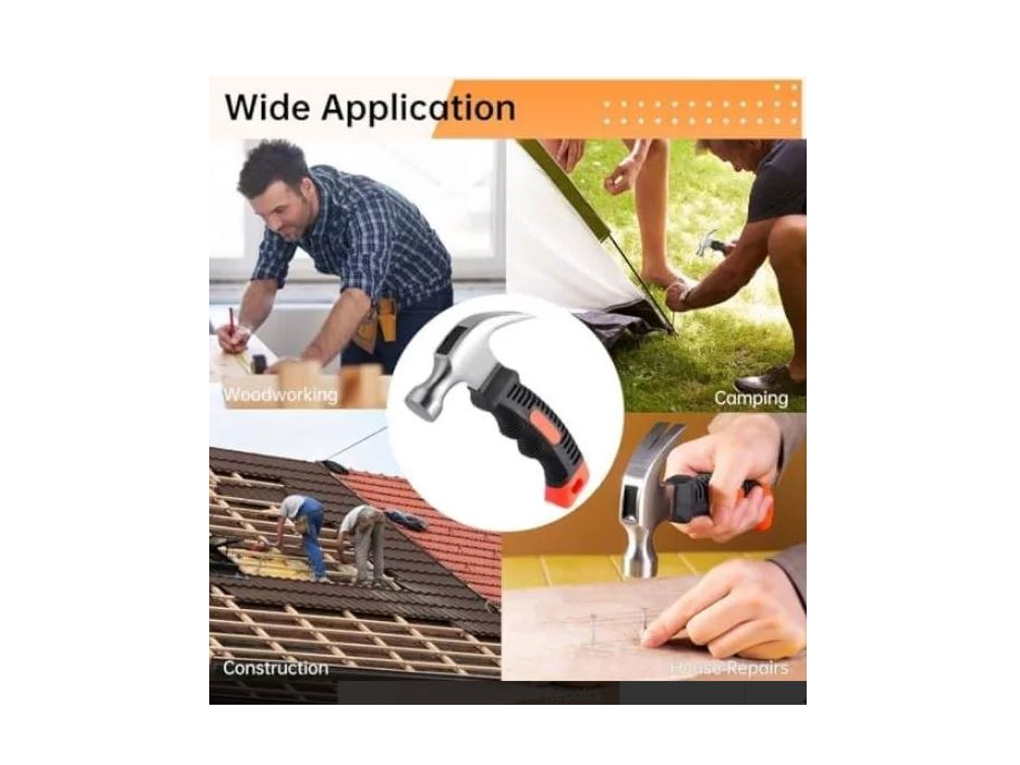 Mini Martillo Garra Martillo De Uña Mango De Goma 13681 6