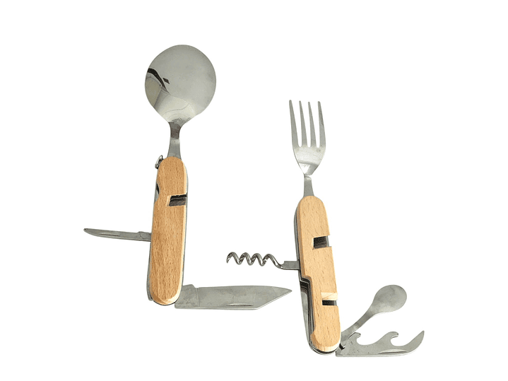 Set de Cubiertos Separables para Camping 7 Funciones 16373 1