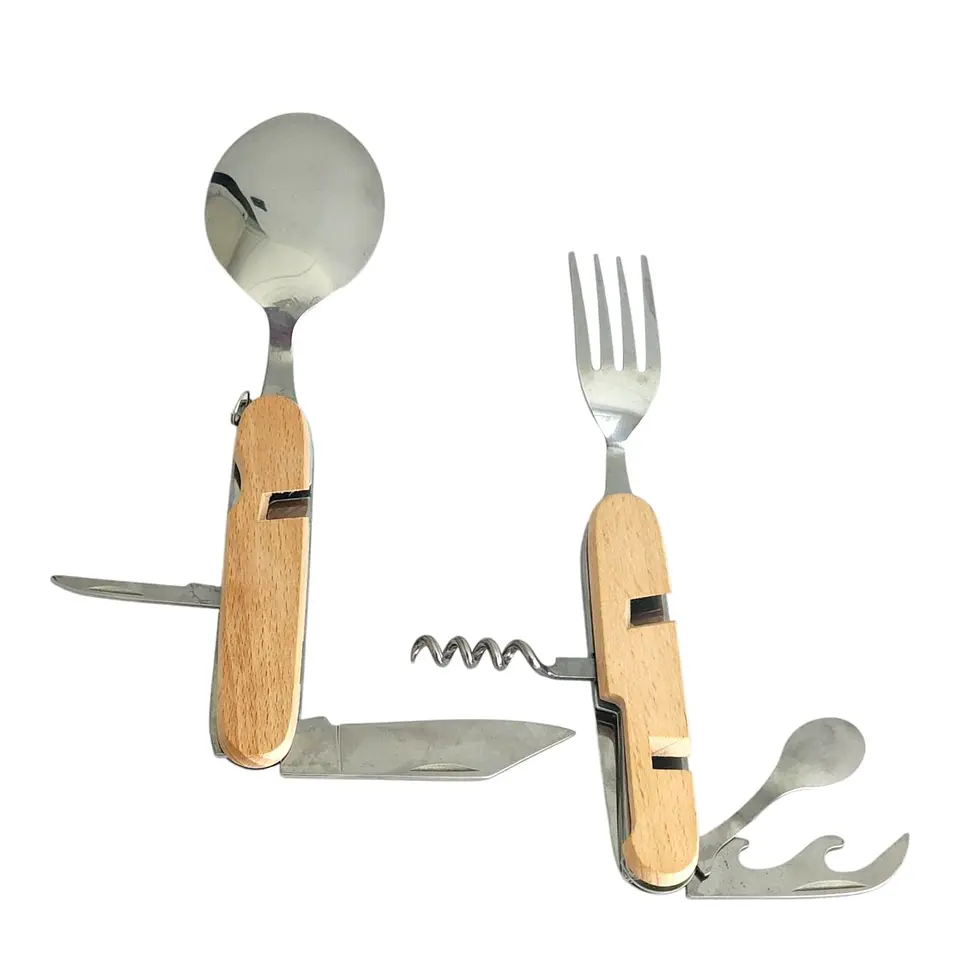 Set de Cubiertos Separables para Camping 7 Funciones 16373 1