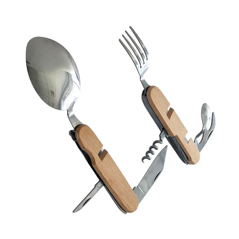 Set de Cubiertos Separables para Camping 7 Funciones 16373 4