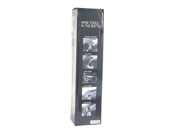 Set 5 Pz Descorchador Estuche Botella Vino Negro 50031 6