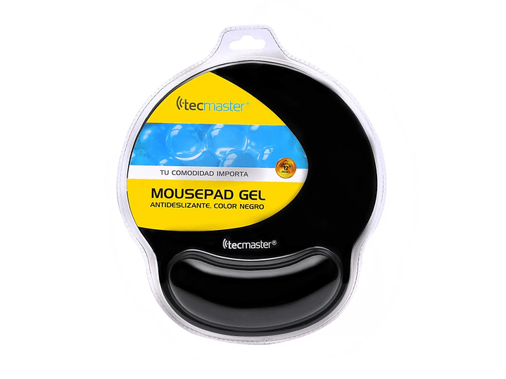 Mousepad Gel Ergonómico TM-100557 Tecmaster Negro 5