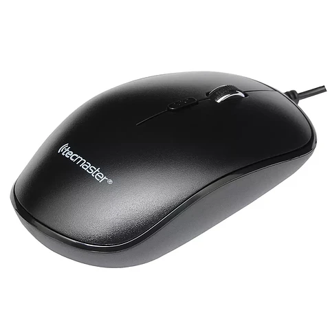 Mouse Óptico con Cable USB 1600 dpi Tecmaster Negro