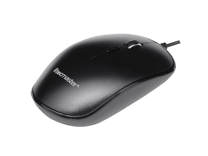 Mouse Óptico con Cable USB 1600 dpi Tecmaster Negro 1