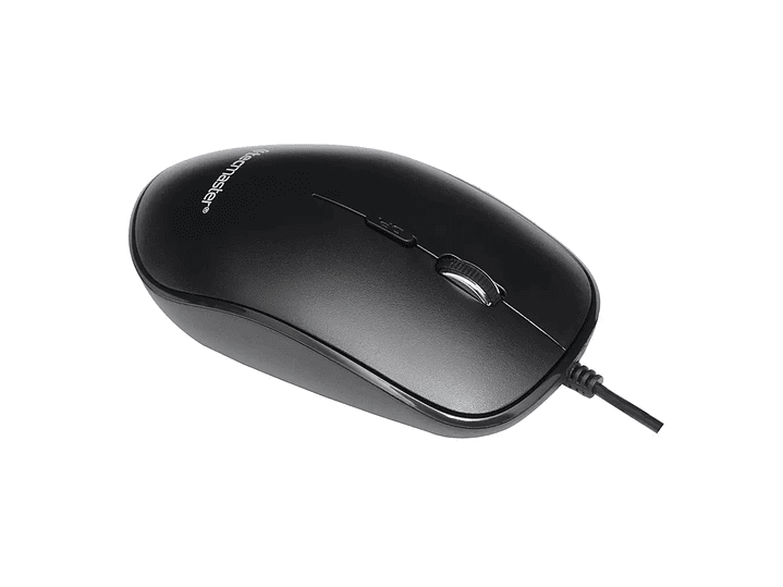 Mouse Óptico con Cable USB 1600 dpi Tecmaster Negro 2