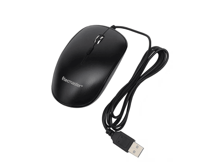 Mouse Óptico con Cable USB 1600 dpi Tecmaster Negro 4