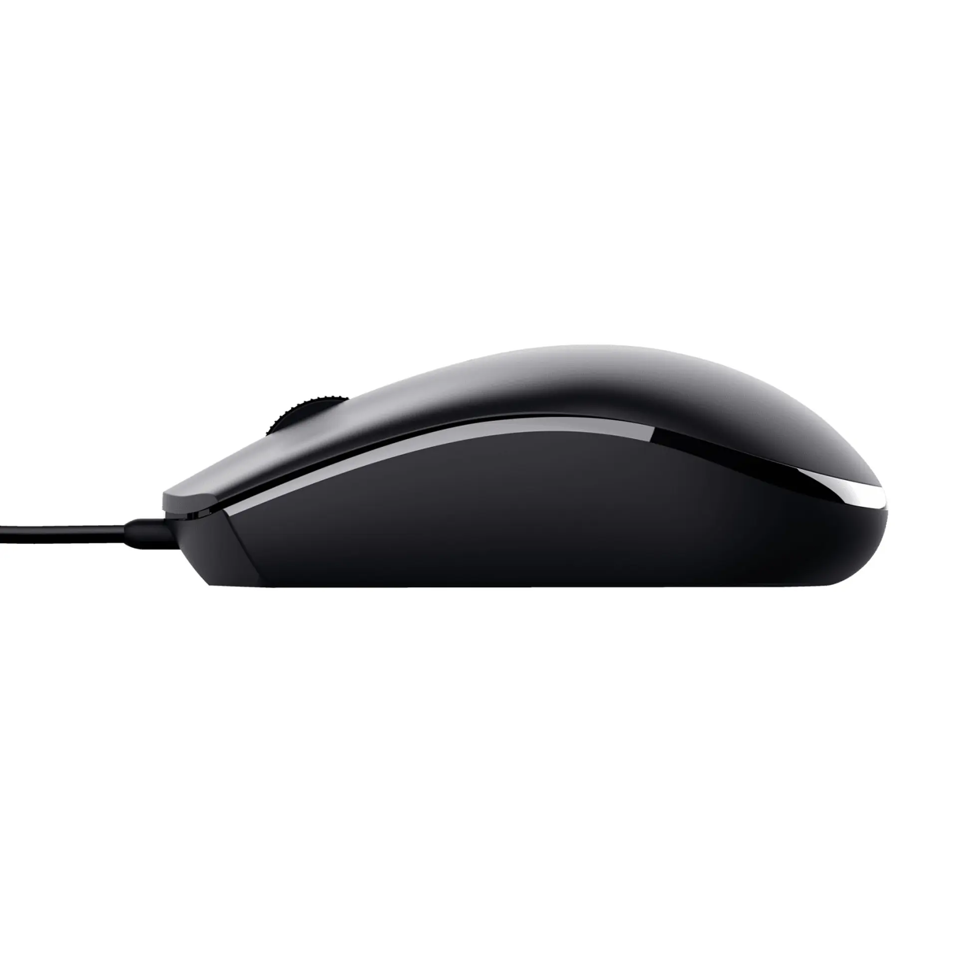 Mouse Óptico Con Cable USB Ambidiestro Basi Trust Negro 2