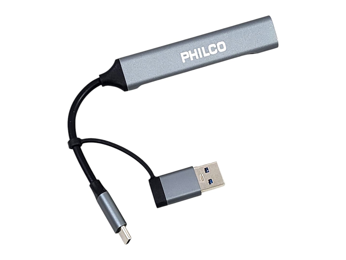 Hub 4 Puertos Usb 3.0 A Tipo C Philco 37186 2
