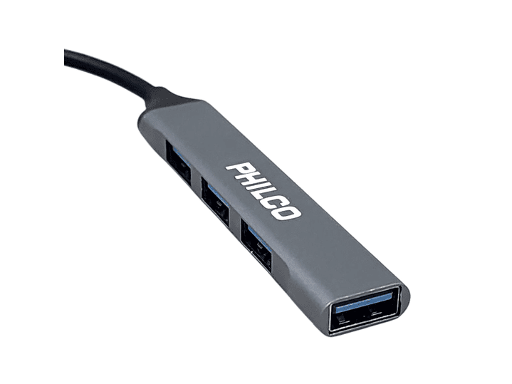 Hub 4 Puertos Usb 3.0 A Tipo C Philco 37186 4