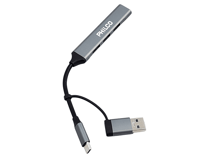Hub 4 Puertos Usb 3.0 A Tipo C Philco 37186 5
