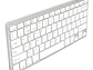 Teclado Inalámbrico Bt Ultra Slim AP382 Blanco Philco - Miniatura 2