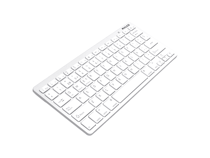 Teclado Inalámbrico Bt Ultra Slim AP382 Blanco Philco 3