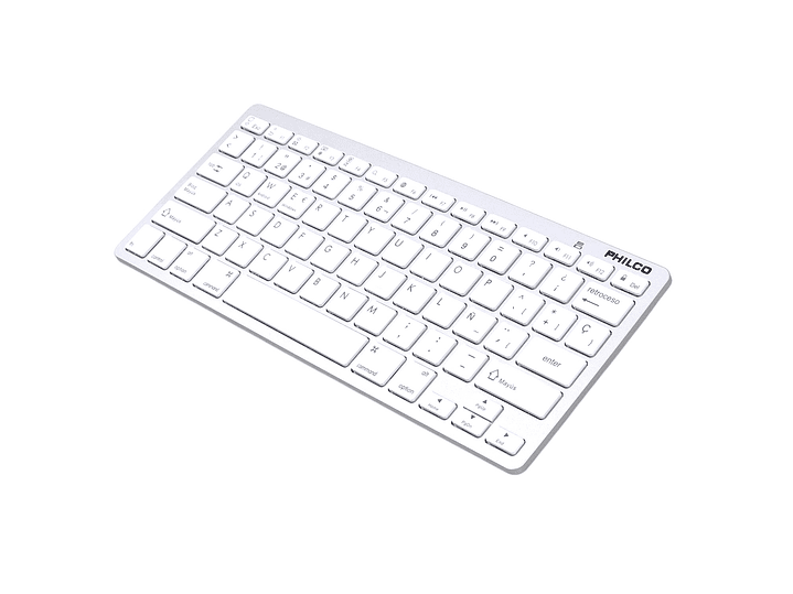 Teclado Inalámbrico Bt Ultra Slim AP382 Blanco Philco 4