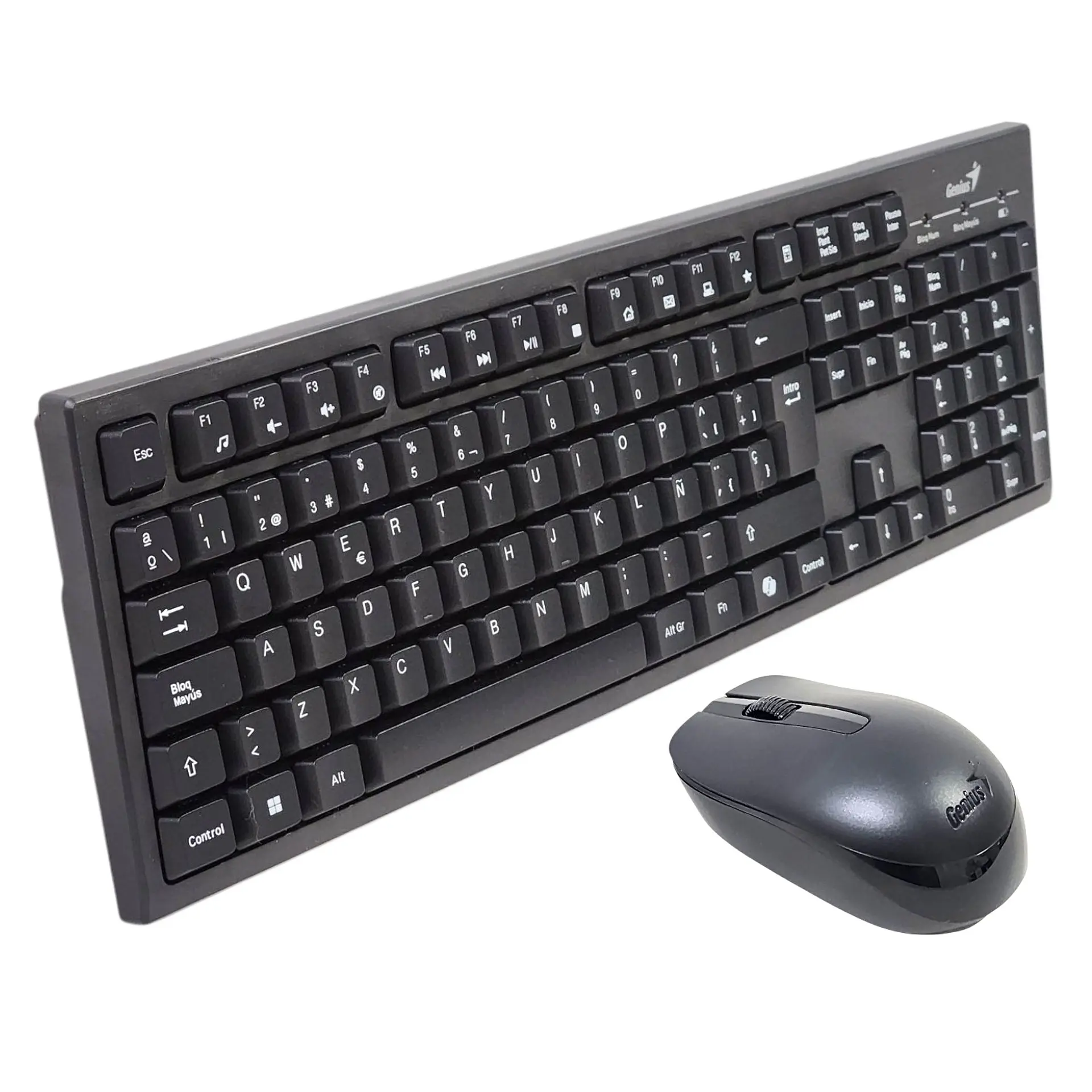 Kit Teclado y Mouse Inalámbrico KM-8101 Negro Genius 1