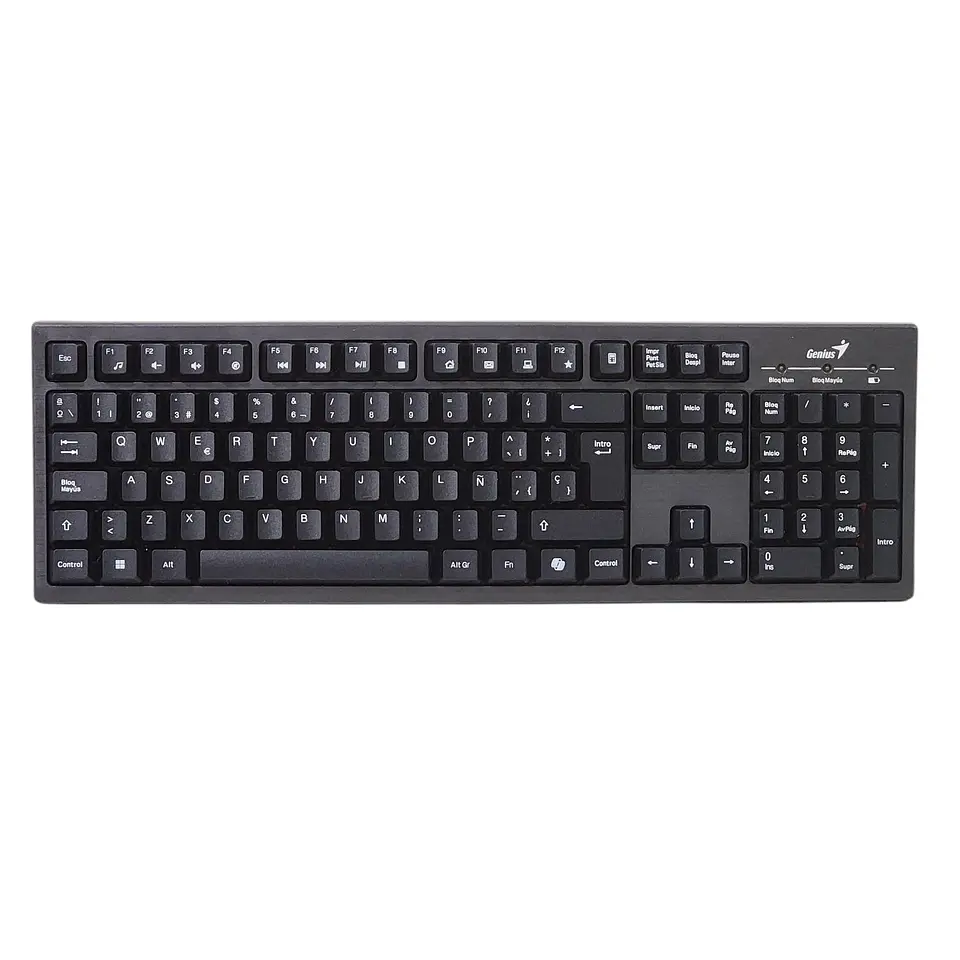 Kit Teclado y Mouse Inalámbrico KM-8101 Negro Genius 2