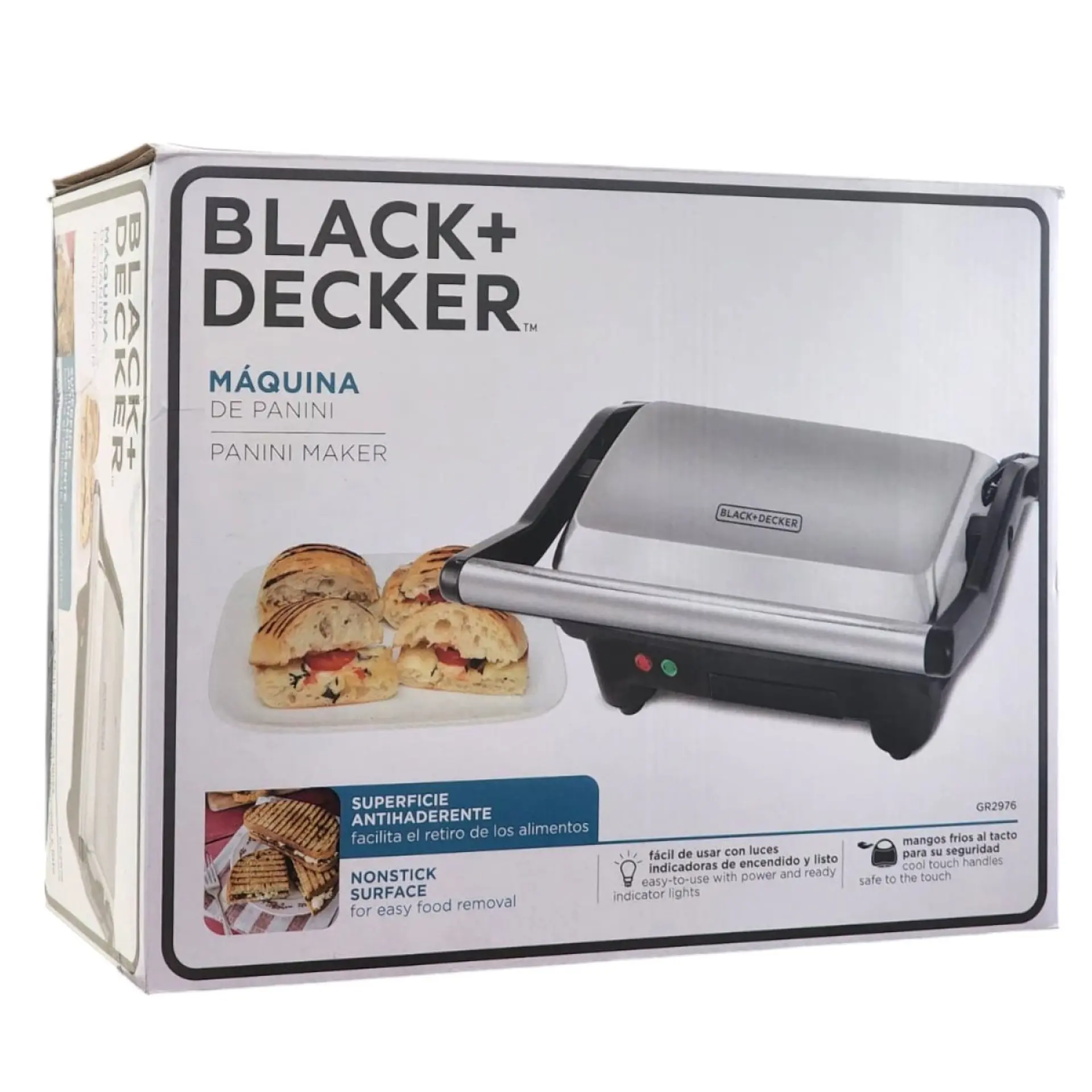 Panini Black+Decker 900W Placas Antiadherentes GR2976-CL 8
