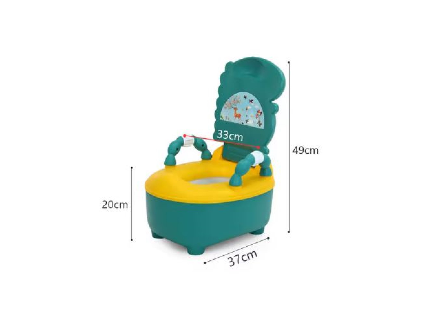 Pelela Bacinica Baño Infantil Para Niños Dinosaurio 16433 9