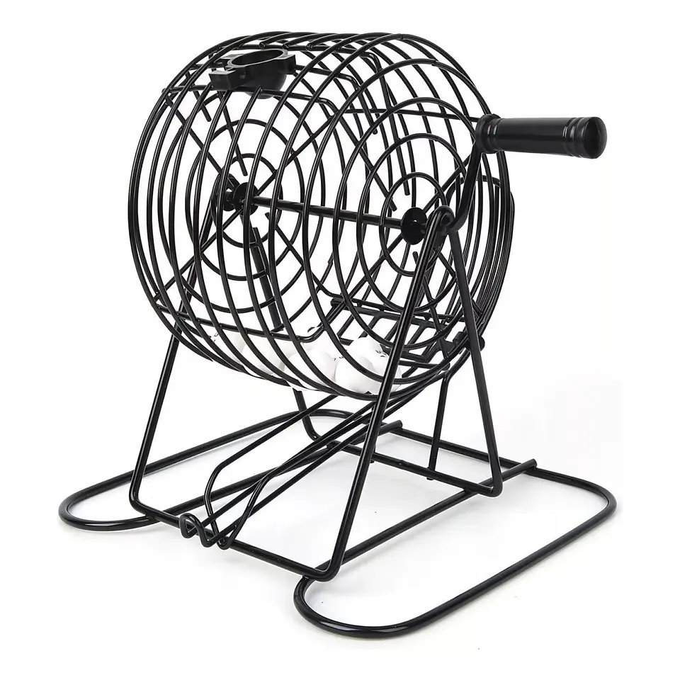 Juego de Bingo Profesional con Tómbola Metálica 56628 5