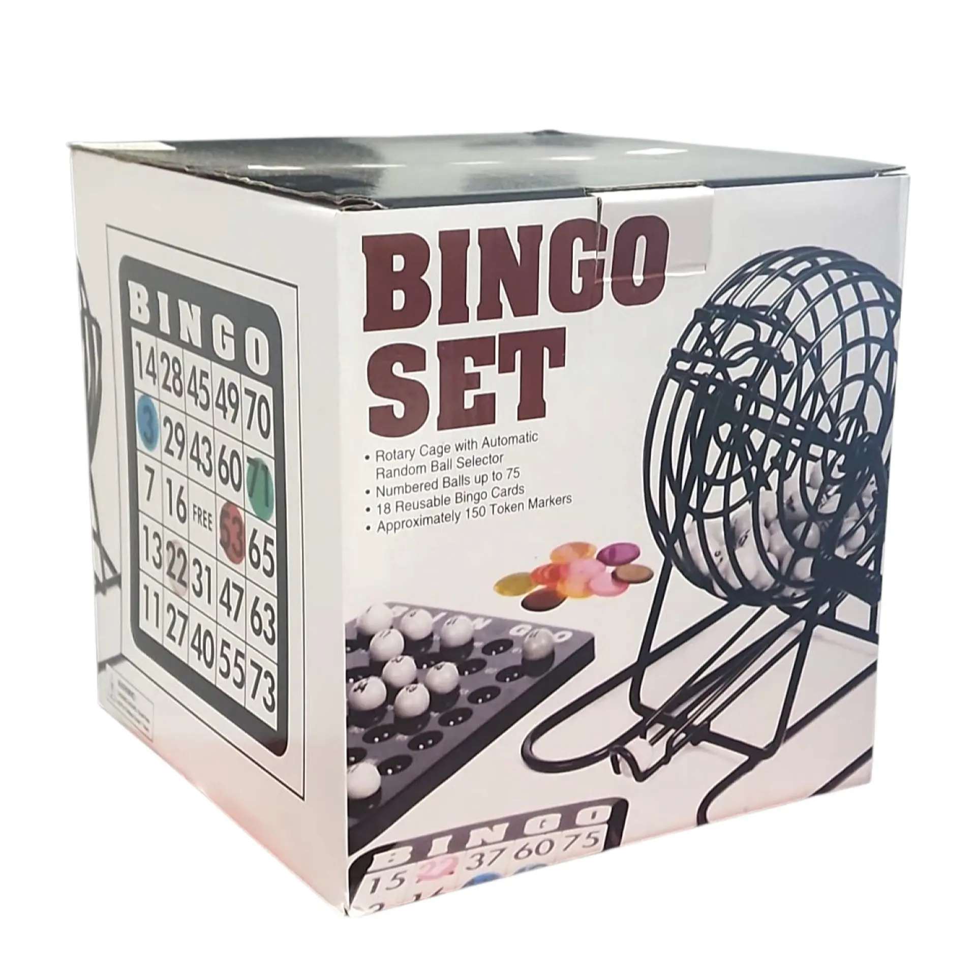 Juego de Bingo Profesional con Tómbola Metálica 56628 6