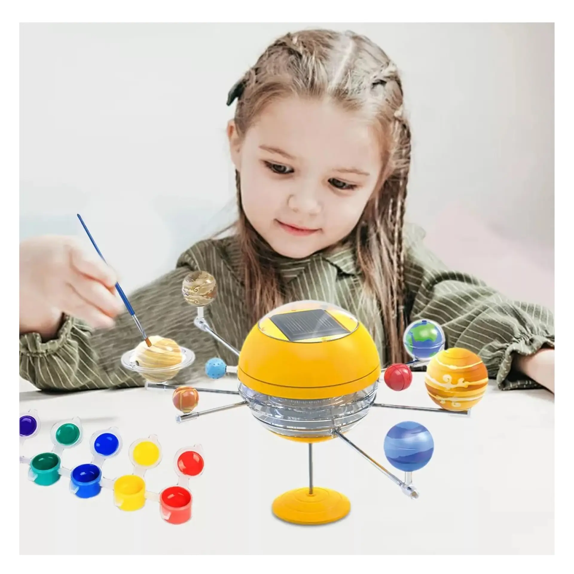 Kit Juego Armar y Pintar Sistema Solar Energía Solar 55632 2