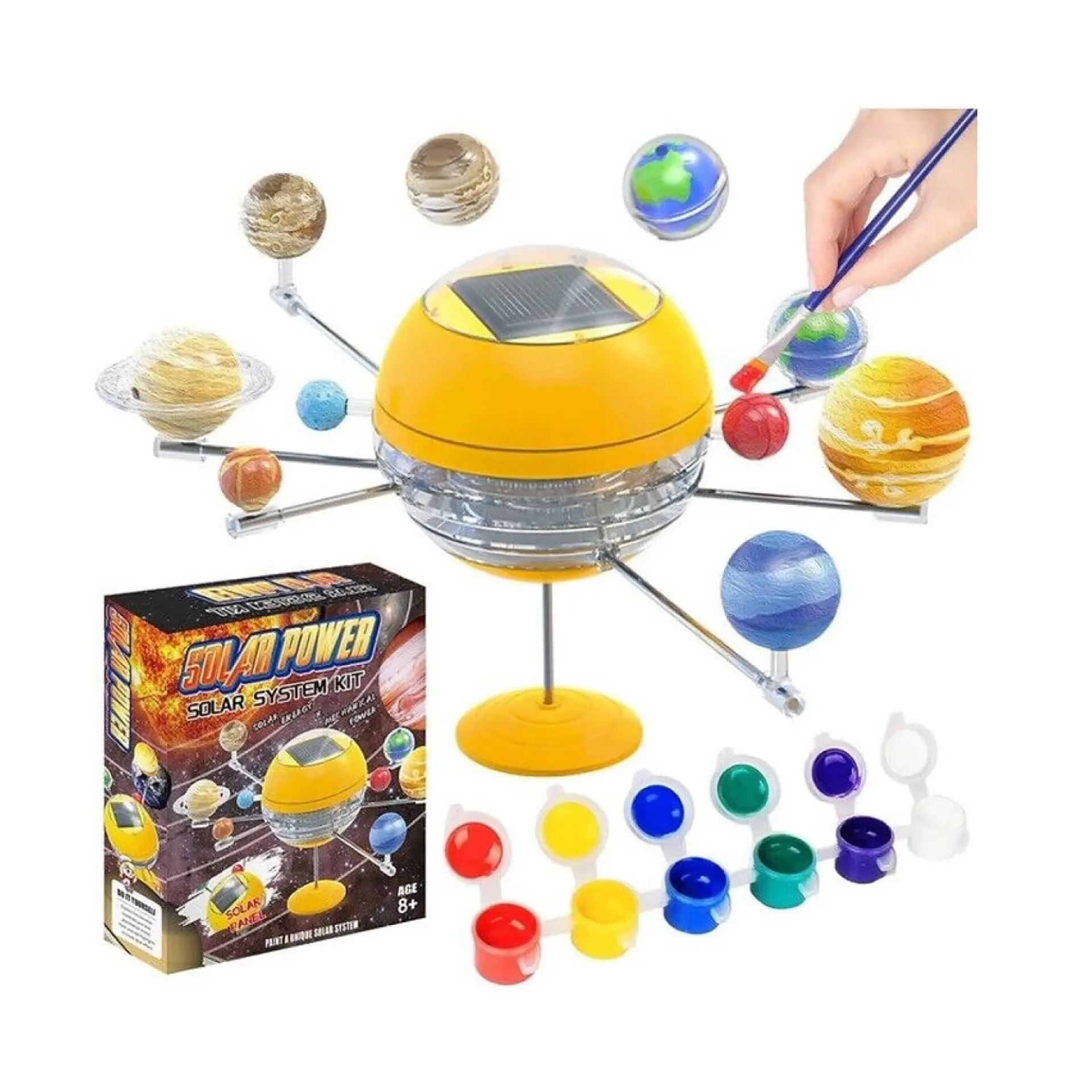 Kit Juego Armar y Pintar Sistema Solar Energía Solar 55632 5