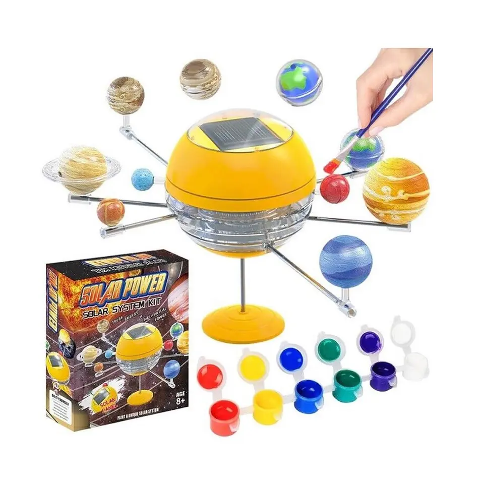 Kit Juego Armar y Pintar Sistema Solar Energía Solar 55632 5