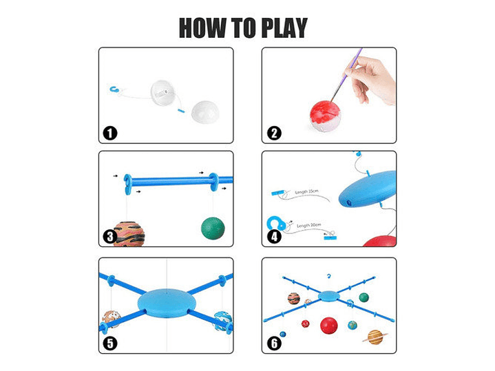 Kit Juego de Ciencia Para Armar y Pintar Sistema Solar 55631 4