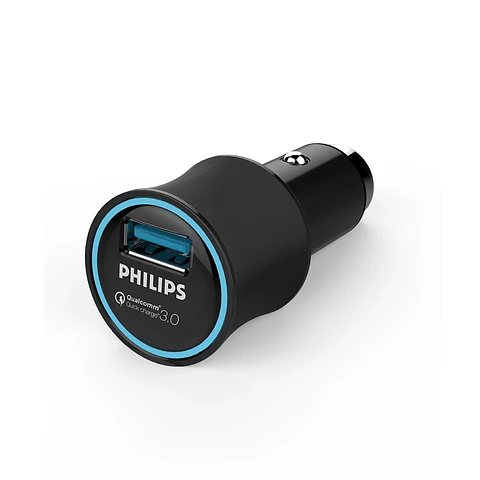 Cargador para Auto Ultrarrápido QC 3.0 18w Philips