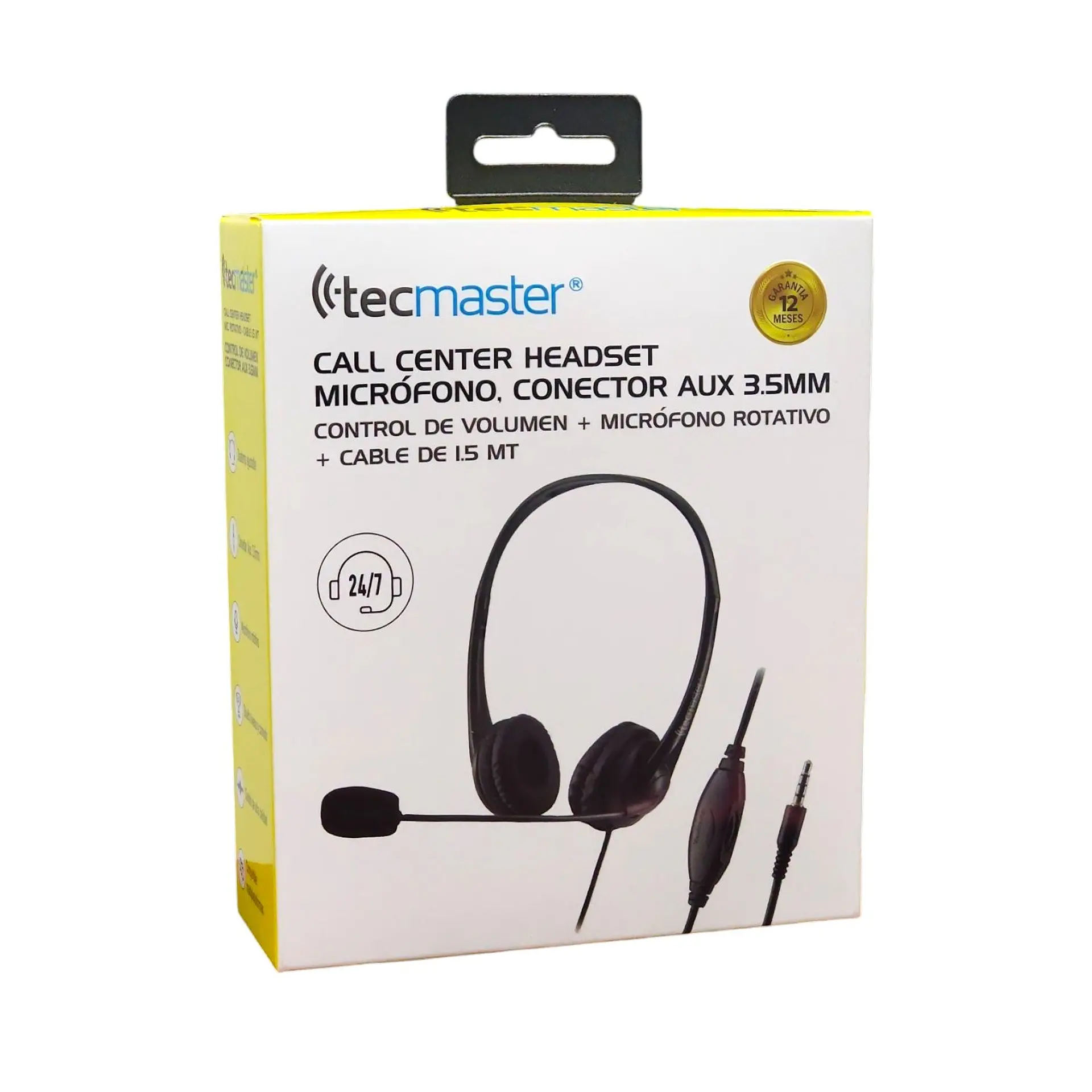 Auriculares Call-Center Micrófono 3.5mm Tm100561 Tecmaster  5