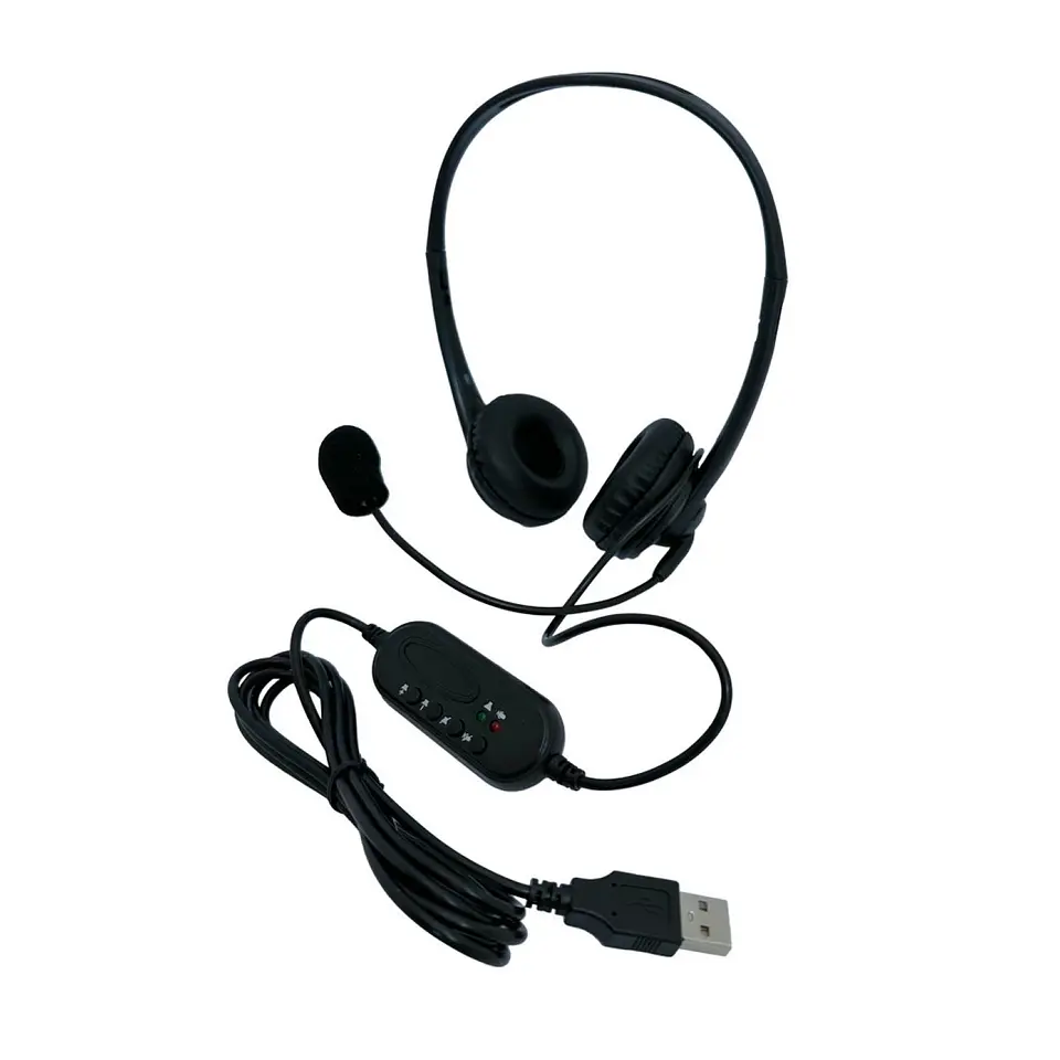 Auriculares Call-Center Micrófono USB Tm100559 Tecmaster  1