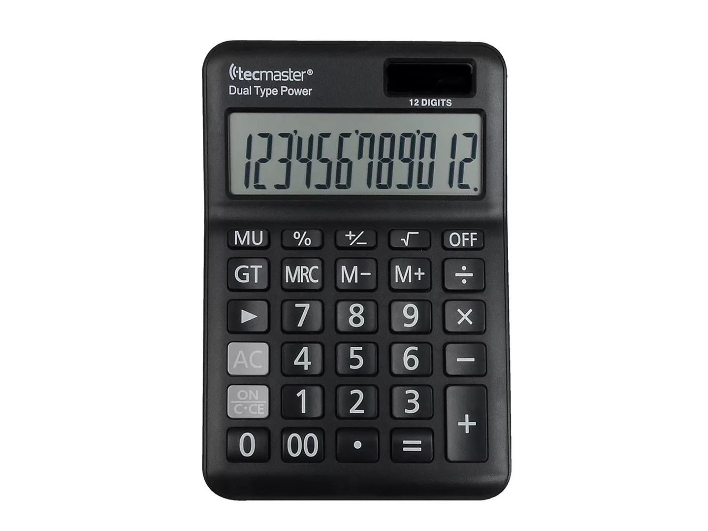 Calculadora Con Panel Solar 12 dígitos Tecmaster TM100558 1