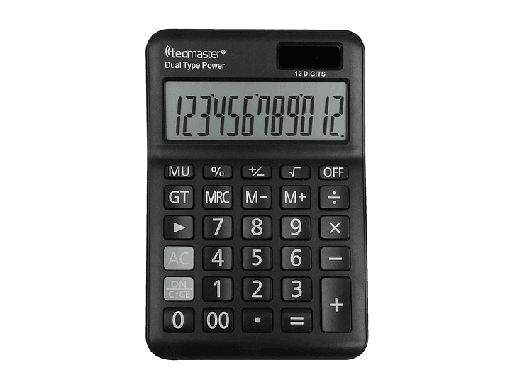 Calculadora Con Panel Solar 12 dígitos Tecmaster TM100558 1